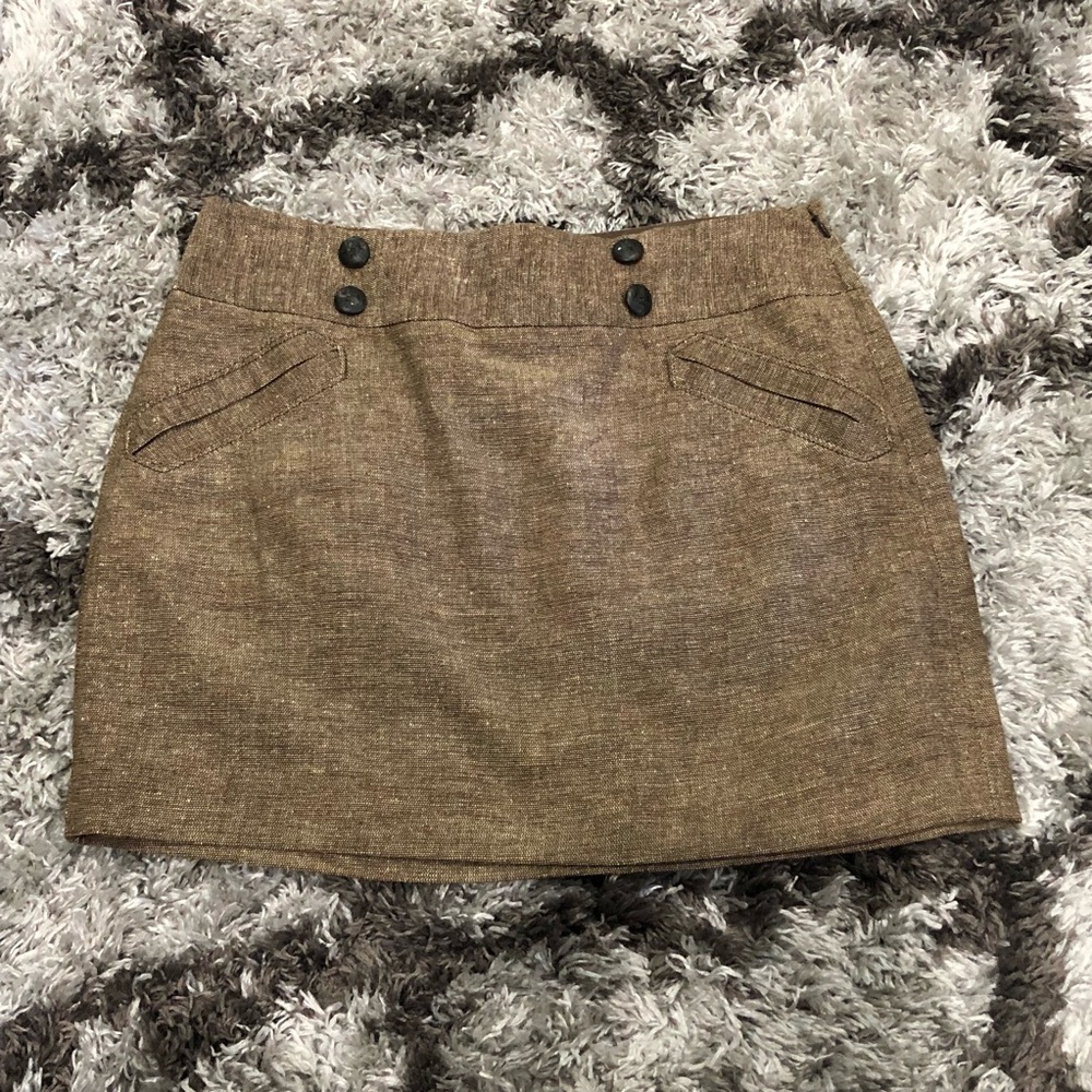 Tweed mini skirt